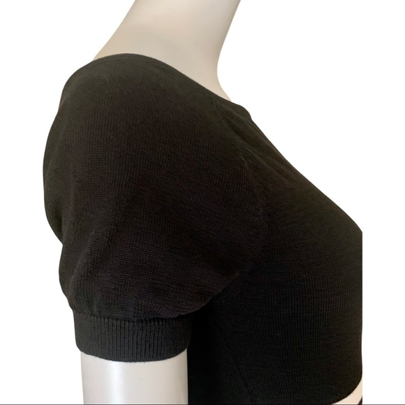 KATE SPADE Rio de Janeiro Fit & Flare Knit Midi Dress Striped 100% Cotton Size S - Picture 13 of 16